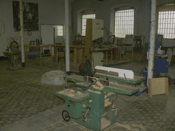 El taller de carpintería.