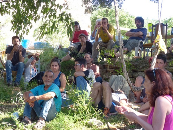 Un rassemblement d'éco-réseaux à Can Biarlu (photo CIC).
